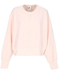 Nike - Sudadera Con Cuello Redondo Para Mujer Ropa Deportiva Felpa Mod Crop Cuello Redondo Guava Ice/Guayaba Ice - Lyst