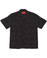 Vision Of Super - Short Sleeve Shirt Flames Aop Shirt - Lyst
