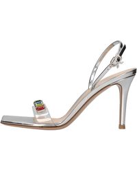 Gianvito Rossi - Sanduhren Silber - Lyst