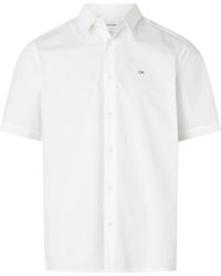 Calvin Klein - Witte Hemden - Lyst