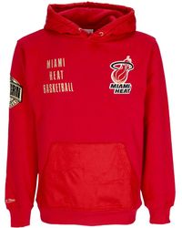 Mitchell &amp; Ness - Herenhoodie Nba Team Og 2.0 Fleecehoodie Vintage Logo Miahea Originele Teamkleuren - Lyst