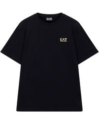 EA7 - T-Shirts En Polo Zwart - Lyst