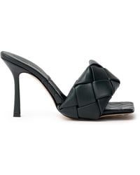 Bottega Veneta - Quilted Leather Lido Mules 90 - Lyst