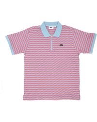 Obey - Short Sleeve Polo Anno Jacquard Polo Sky Multi - Lyst