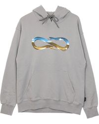 Propaganda - Lichtgewicht Herensweatshirt Met Capuchon Logo Desert Hoodie Grijs - Lyst