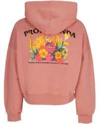 Propaganda - Short Hoodie W Pyromantics Croptop Hoodie - Lyst
