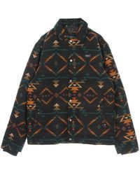 Iriedaily - Coach Jacket Santania Jacket Petrol/Rood - Lyst