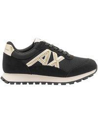 ARMANI EXCHANGE - Schwarze Sneaker - Lyst