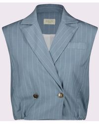 GAUDI - Dubbelborst Vest Vrouw Blauw - Lyst