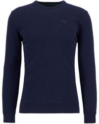Barbour - Trui Essentiele L/Wol Crewneck - Lyst