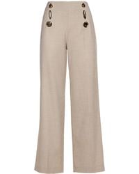 SIMONA CORSELLINI - Broeken Met Gouden Details - Lyst
