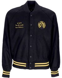 Element - Blouson Bomber Homme Pexe Ftp Baseball Jacket Flint Noir - Lyst