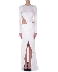 Elisabetta Franchi - Elisabetta Franchi Rode Tapijt Ivoorkleurige Jurken - Lyst