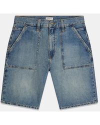 Guess - Shorts Blauw Licht - Lyst