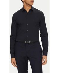 Calvin Klein - Lyocell Solid Slim Shirt - Lyst