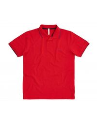 Sun 68 - Polo Collo Bordino Piccolo Contrasto A30106 30 Rosso Fu - Lyst