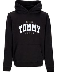 Tommy Hilfiger - Leichtes Herren-Sweatshirt Mit Kapuze, Regular Ny Varsity Hoodie, Schwarz - Lyst