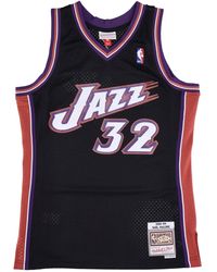Mitchell &amp; Ness - Basketbaltanktop Voor Nba Swingman Jersey Hardwood Classics No 32 Karl Malone 1998-99 Utajaz - Lyst