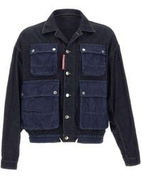 DSquared² - Blauw Denim Jacket - Lyst