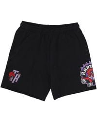 Mitchell &amp; Ness - Pantalones De Chandal Cortos Para Hombre Chandal Nba Postgame Vintage Logo Polar Corto Torrap Negro - Lyst