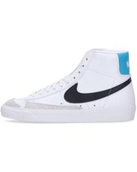 Nike - Hoher Herrenschuh Blazer Mid 77 Vintage Weib/Schwarz/Blau Lightning/Weib - Lyst