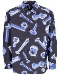 Market - Hardware Supply Camisa De Manga Larga Para Hombre L/Con Botones, Color Negro - Lyst