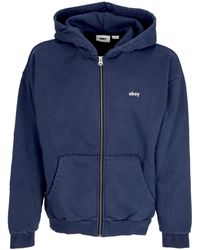Obey - Zip Hoodie Mann Unterkasten Pigment Zip Hoodie Fleece - Lyst