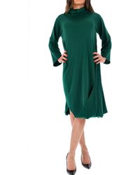 Pierantonio Gaspari - Kleid Mit Smaragdgrunen Dreiecken - Lyst