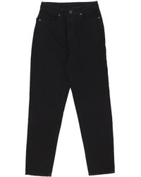 Vision Of Super - Jeans Pour Hommes Jeans Imprimes Flammes Et Logo Denim Noir - Lyst