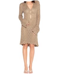 Akep - Mujer Mini Vestido En El Punto De Vista - Lyst