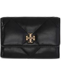 Tory Burch - Kartenhalter Kira Diamant Frau Schwarz - Lyst