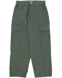 Obey - Bigwig Baggy Twill Cargo Pant Lange Herenbroek - Lyst