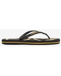EA7 - Flip Flop Unisexe Noir Or - Lyst