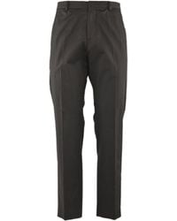 Calvin Klein - Trousers Cotton Seacell Straight Pants - Lyst