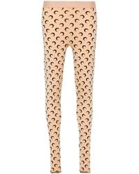 Marine Serre - Broeken ,Tweed Moon Leggings - Lyst