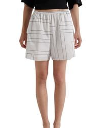 MEIMEIJ - Shorts Vrouw Met Zwarte Stiksels - Lyst