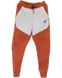 Nike - Lichtgewicht Trainingsbroek Sportkleding Tech Fleece Broek Burnt Sunrise/Light Bone/Zwart - Lyst