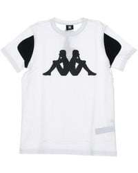 Kappa - Kontroll Tee T-Shirt Wit/Zwart - Lyst