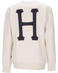 Huf - Sudadera Con Cuello Redondo Hombre Essentials Classic H Crew - Lyst
