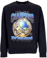 Huf - Sweat-Shirt Champions Crewneck Pour Hommes Noir - Lyst