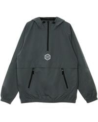DOLLY NOIRE - Pull-On Windjack Grijs Licht Anorak Grijs - Lyst