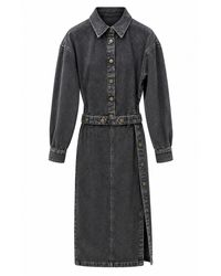 Akep - Robe Mini Denim Gigi - Lyst
