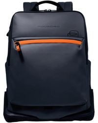 Piquadro - Sac A Dos En Tissu Pc156 Hommes Ca6465C2Ow-Blu Bleu - Lyst