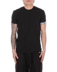 DSquared² - T-Shirt En Coton Avec Bande Logo - Lyst