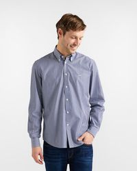 Harmont & Blaine - Gestreept Shirt Regular Fit Blauw Marine - Lyst