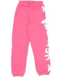 DISCLAIMER - Lightweight Tracksuit Pants W Side Logo Pant Fluo Fuchsia/St - Lyst