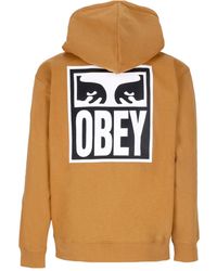 Obey - Herren Kapuzenpullover Eyes Icon Hood Premium Fleece Sugar - Lyst