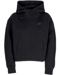 Nike - Damen W Sportswear Tech Fleece Oversized Hoodie Schwarz/Schwarz - Lyst