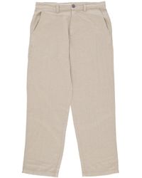 Obey - Pantalon De Charpentier En Lin Hardwork Long Pour Hommes, Avoine - Lyst