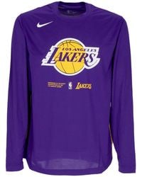 Nike - Herren-Langarm-T-Shirt Nba Dri-Fit Langarm-Top Loslak Field Lila/Amarillo - Lyst
